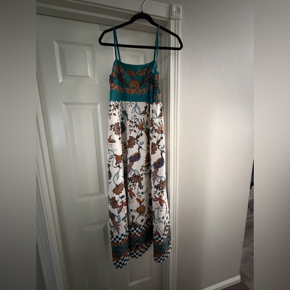 Rachel Zoe Teal Maxi Dress